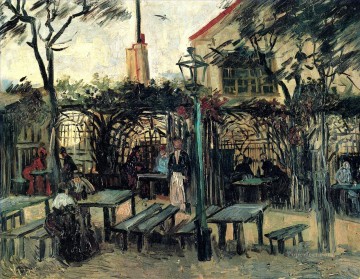 ヴィンセント・ヴァン・ゴッホ Painting - モンマルトル・ラ・グインゲットのカフェのテラス フィンセント・ファン・ゴッホ